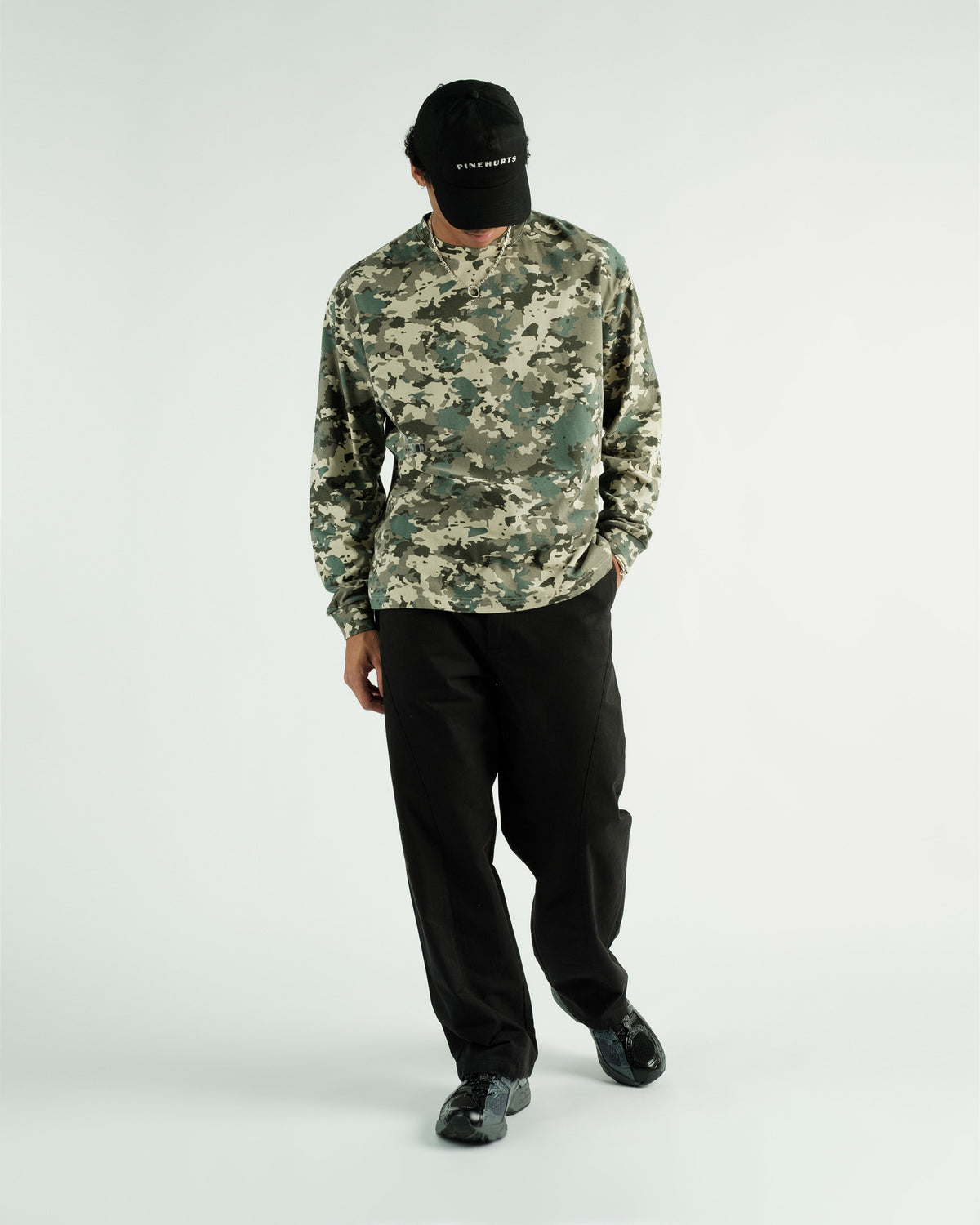 STUDENTS PAYSON CAMO L/S CREW T-SHIRT