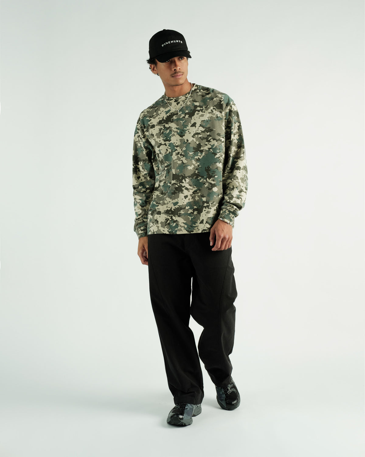 STUDENTS PAYSON CAMO L/S CREW T-SHIRT