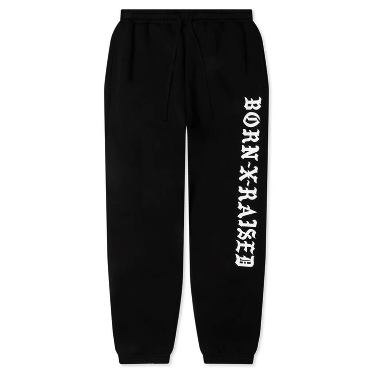 BORN X RAISED STANDARD SWEATPANTS BLACK