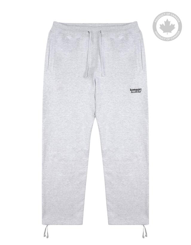 KOMPAKT RECORD BAR BASIC LOGO HEAVYWEIGHT SWEATPANTS GREY