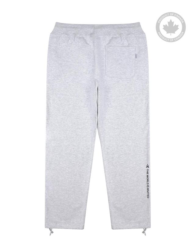 KOMPAKT RECORD BAR BASIC LOGO HEAVYWEIGHT SWEATPANTS GREY