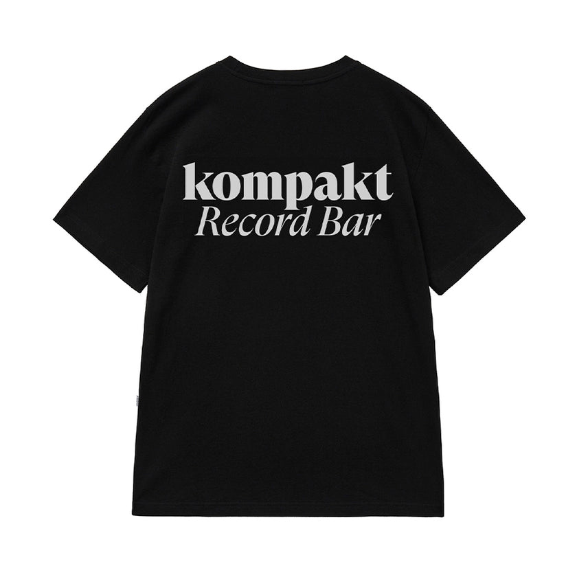 KOMPAKT RECORD BAR BASIC LOGO T-SHIRT BLACK