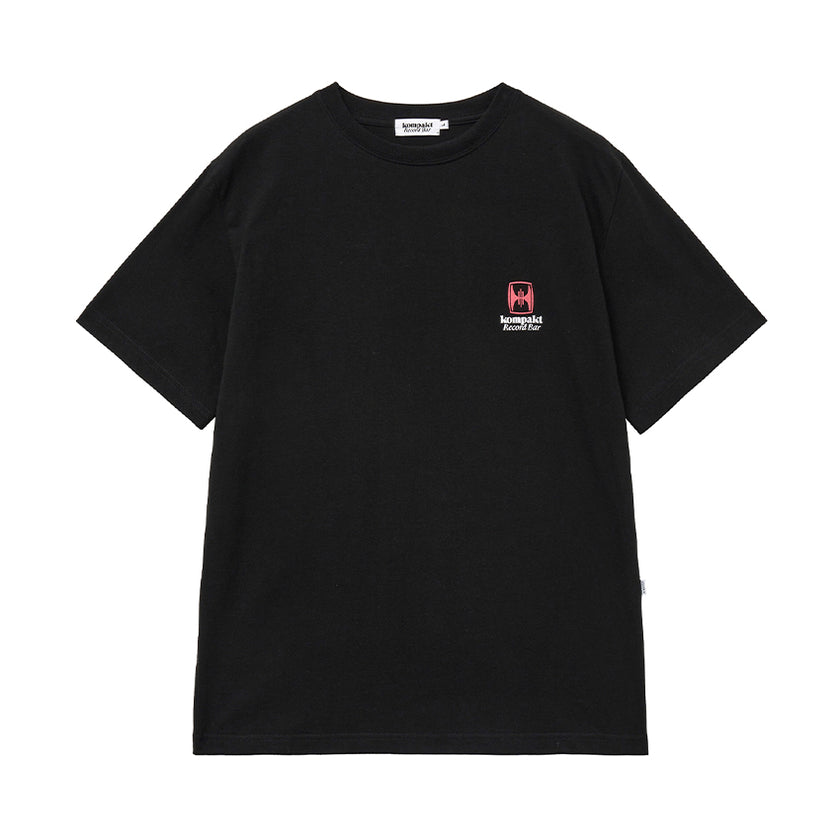 KOMPAKT RECORD BAR BASIC LOGO T-SHIRT BLACK
