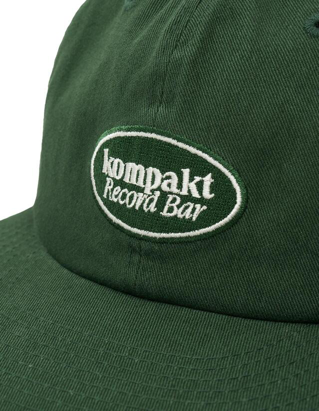 KOMPAKT RECORD BAR OVAL LOGO EMBROIDERY CAP GREEN