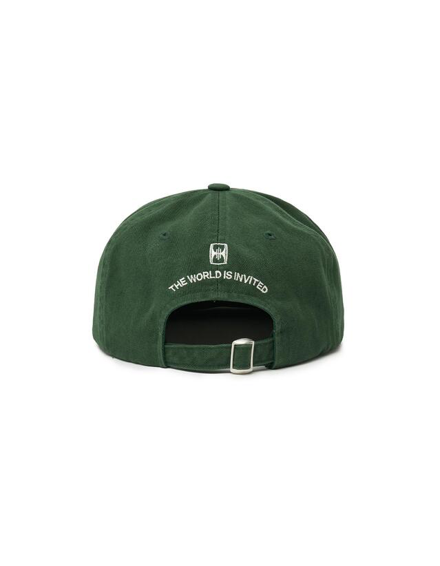 KOMPAKT RECORD BAR OVAL LOGO EMBROIDERY CAP GREEN