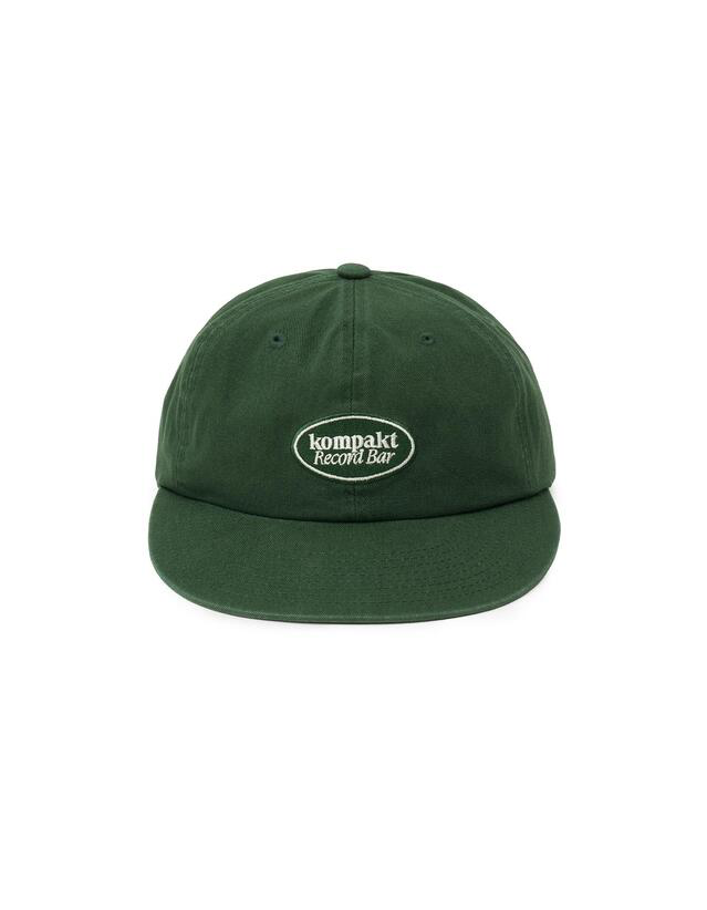 KOMPAKT RECORD BAR OVAL LOGO EMBROIDERY CAP GREEN