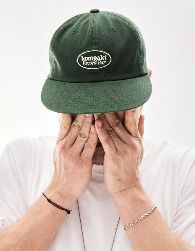 KOMPAKT RECORD BAR OVAL LOGO EMBROIDERY CAP GREEN