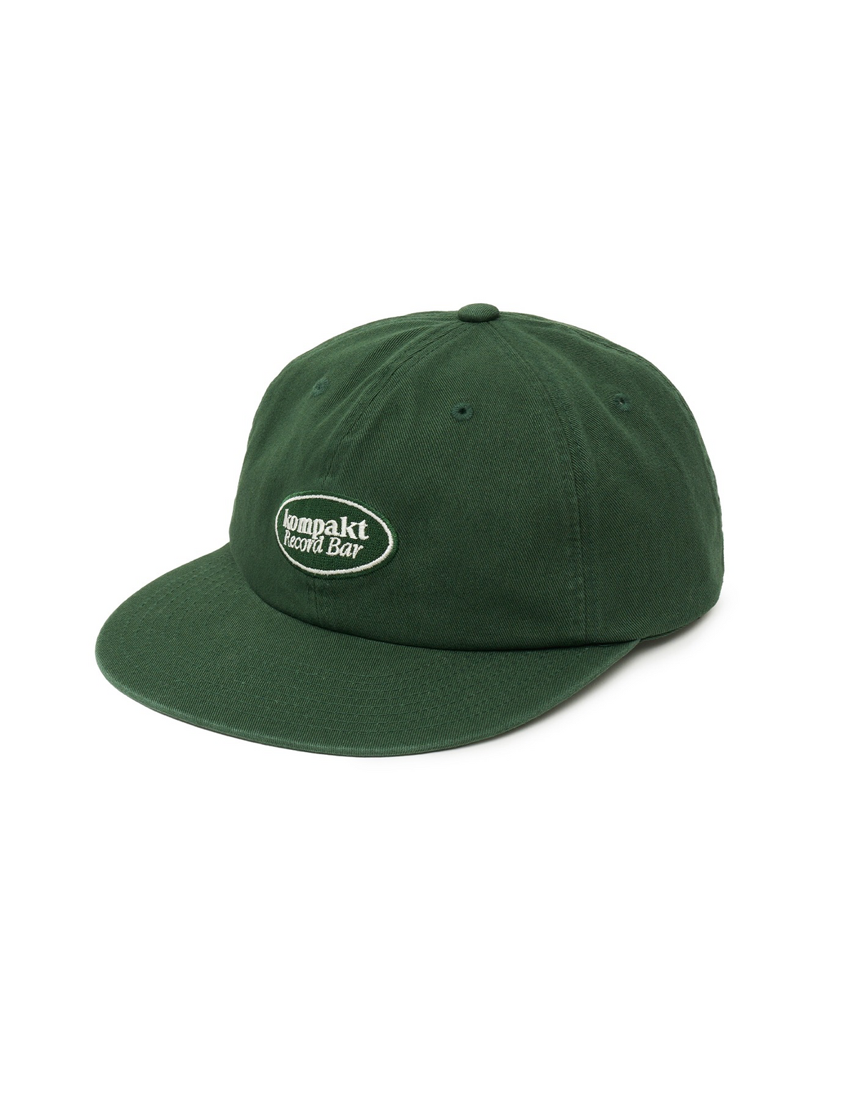 KOMPAKT RECORD BAR OVAL LOGO EMBROIDERY CAP GREEN