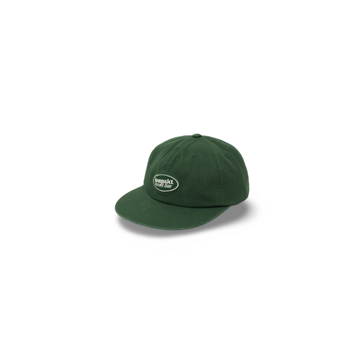 KOMPAKT RECORD BAR OVAL LOGO EMBROIDERY CAP GREEN
