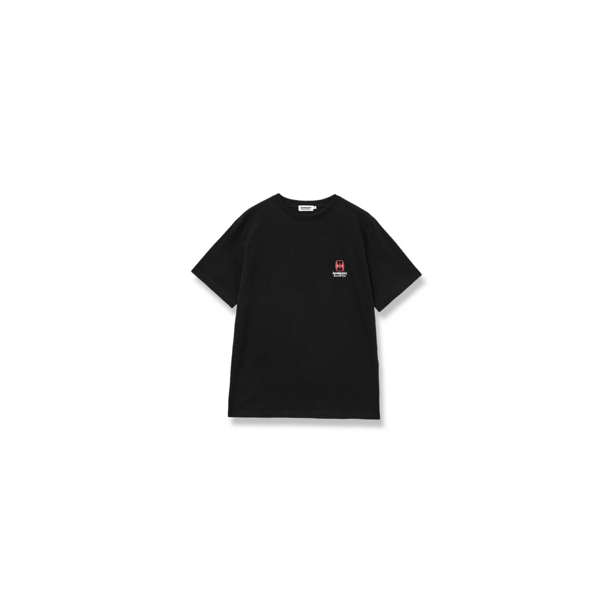 KOMPAKT RECORD BAR BASIC LOGO T-SHIRT BLACK