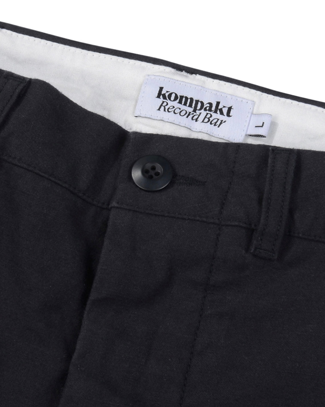 KOMPACT RECORD BAR BASIC LOGO CHINO PANTS NAVY