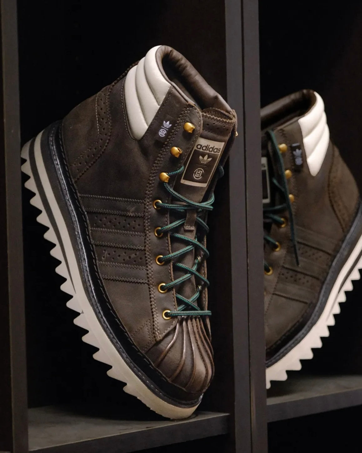 ADIDAS PRO MODEL X  CLOT BY EDISON CHEN DARK BROWN