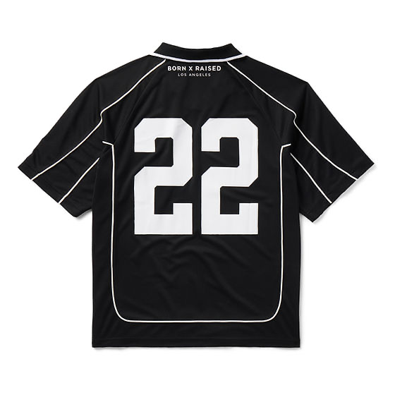 BORN X RAISED GOD LOVES THE HOMIES JERSEY BLACK