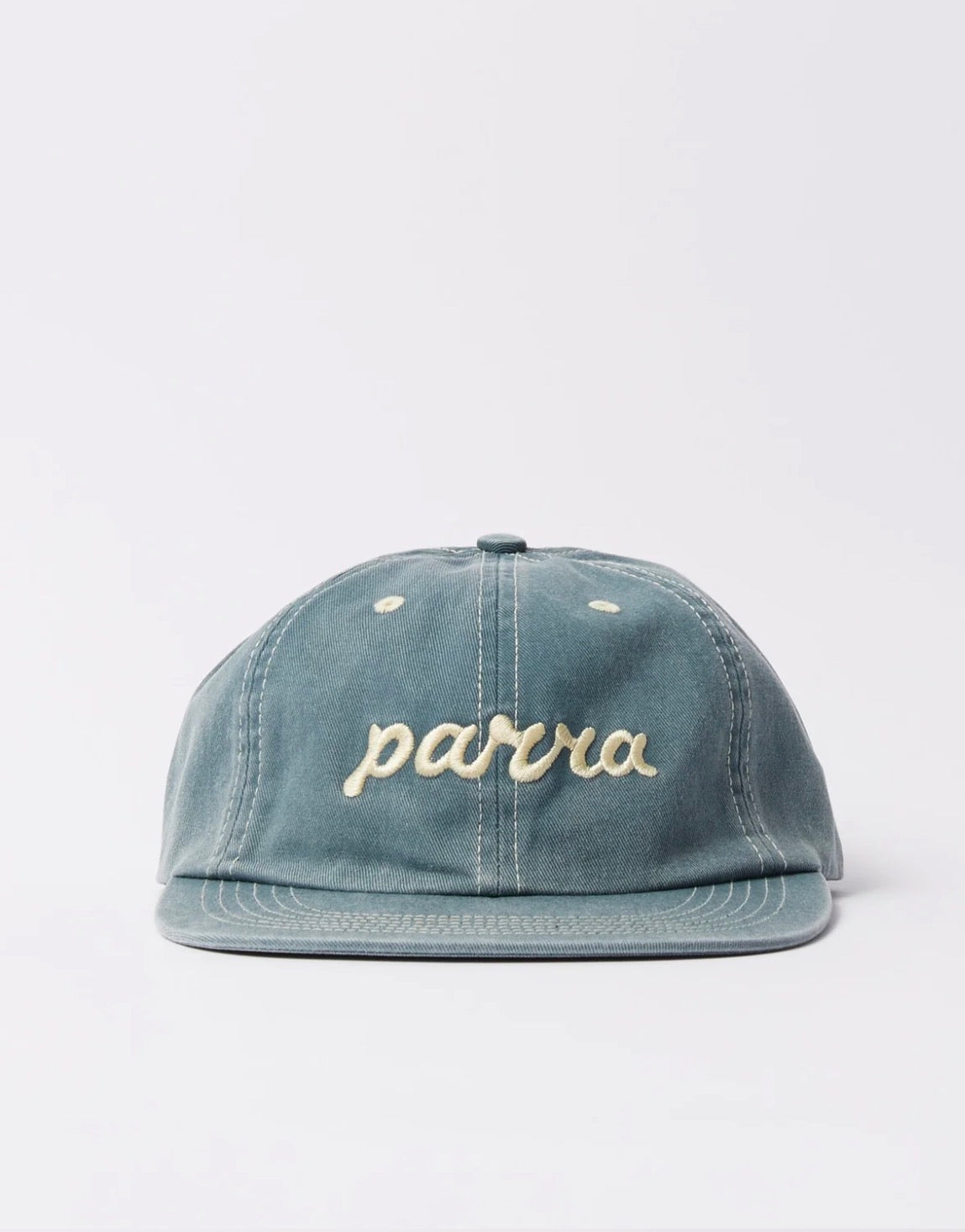 PARRA LOWERCASE SCRIPT LOGO 6 PANEL HAT BLUE