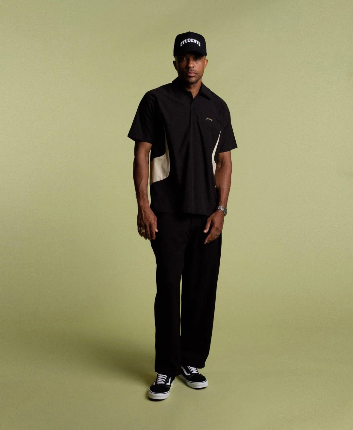 STUDENTS NEWPORT S/S POLO SHIRT BLACK