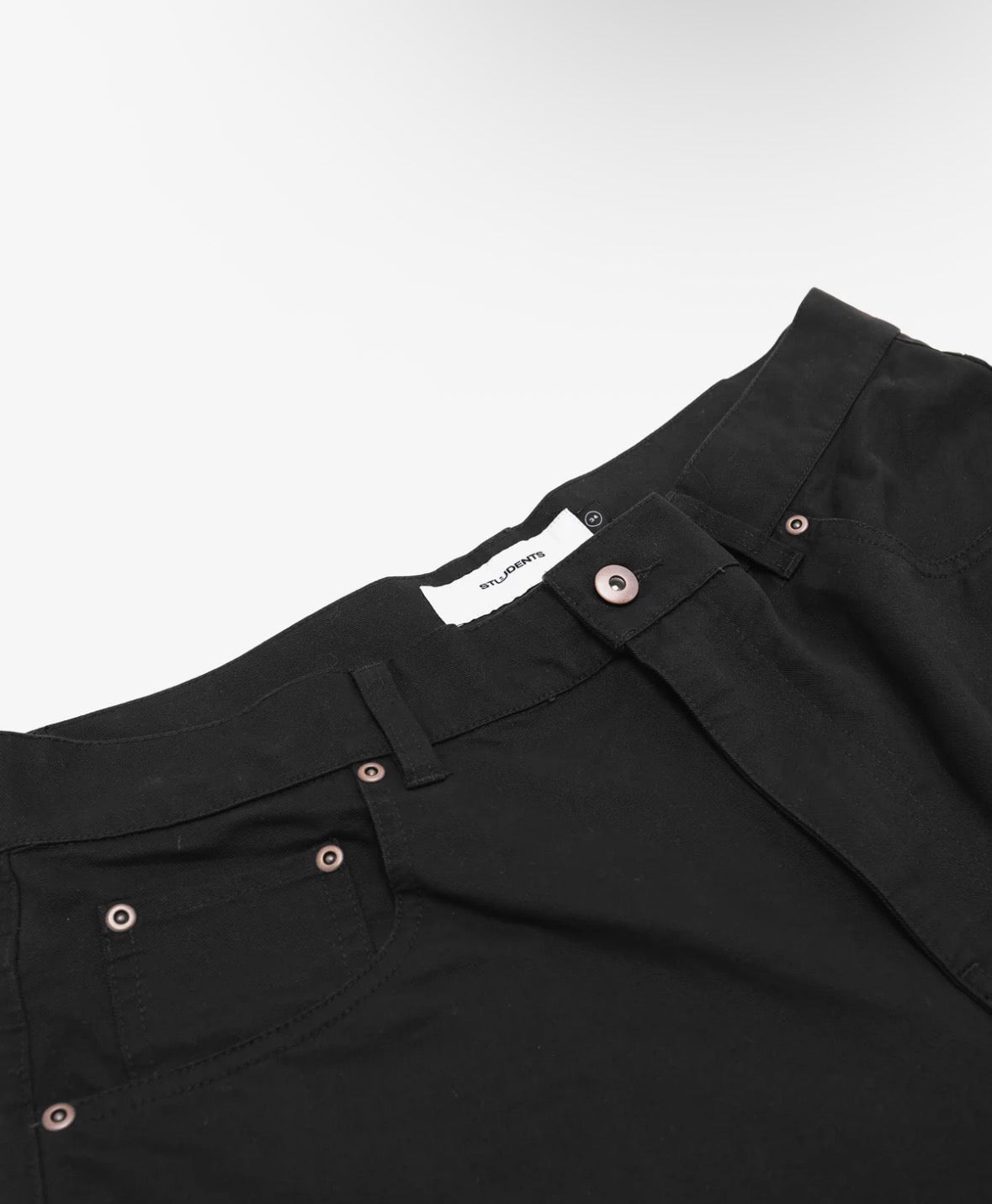 STUDENTS CURRICULUM BAGGY TWILL PANTS BLACK