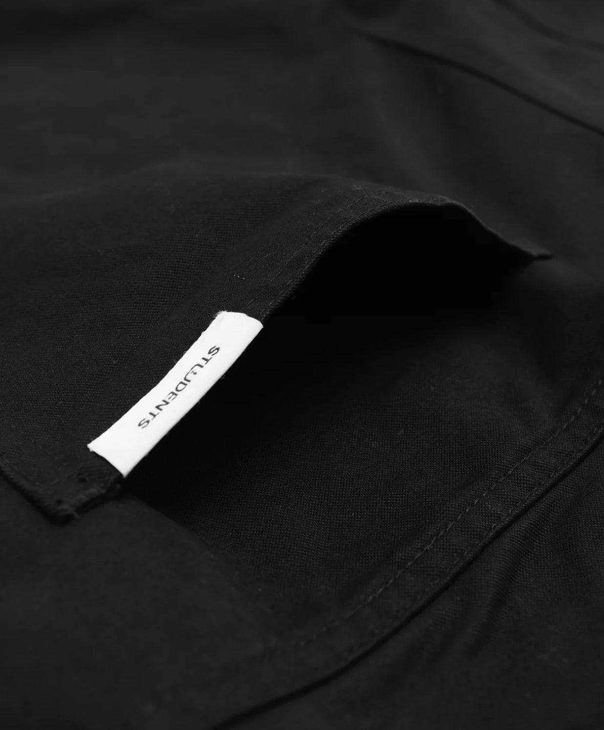 STUDENTS CURRICULUM BAGGY TWILL PANTS BLACK