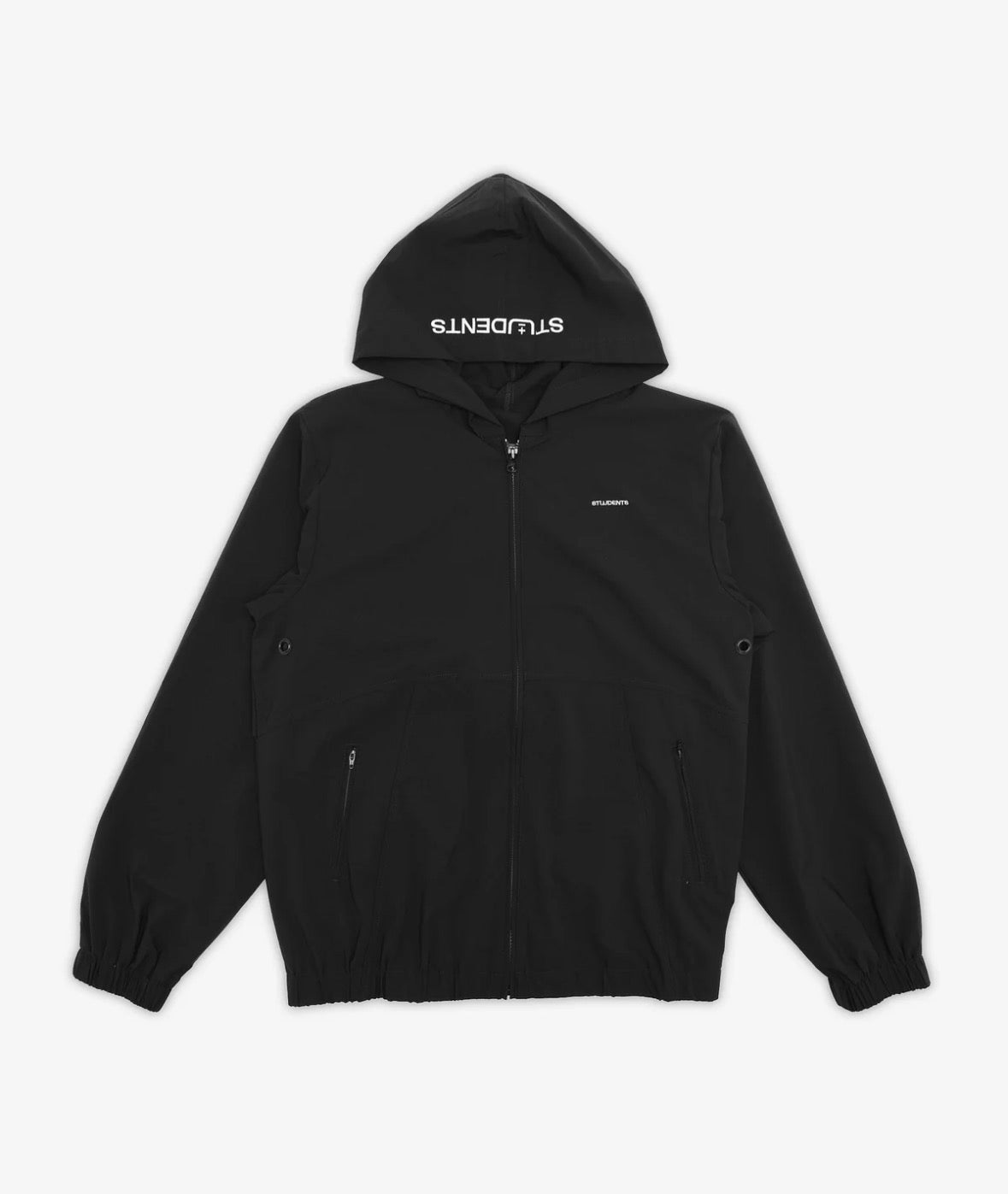 STUDENTS CAMARGO NYLON HOODIE BLACK