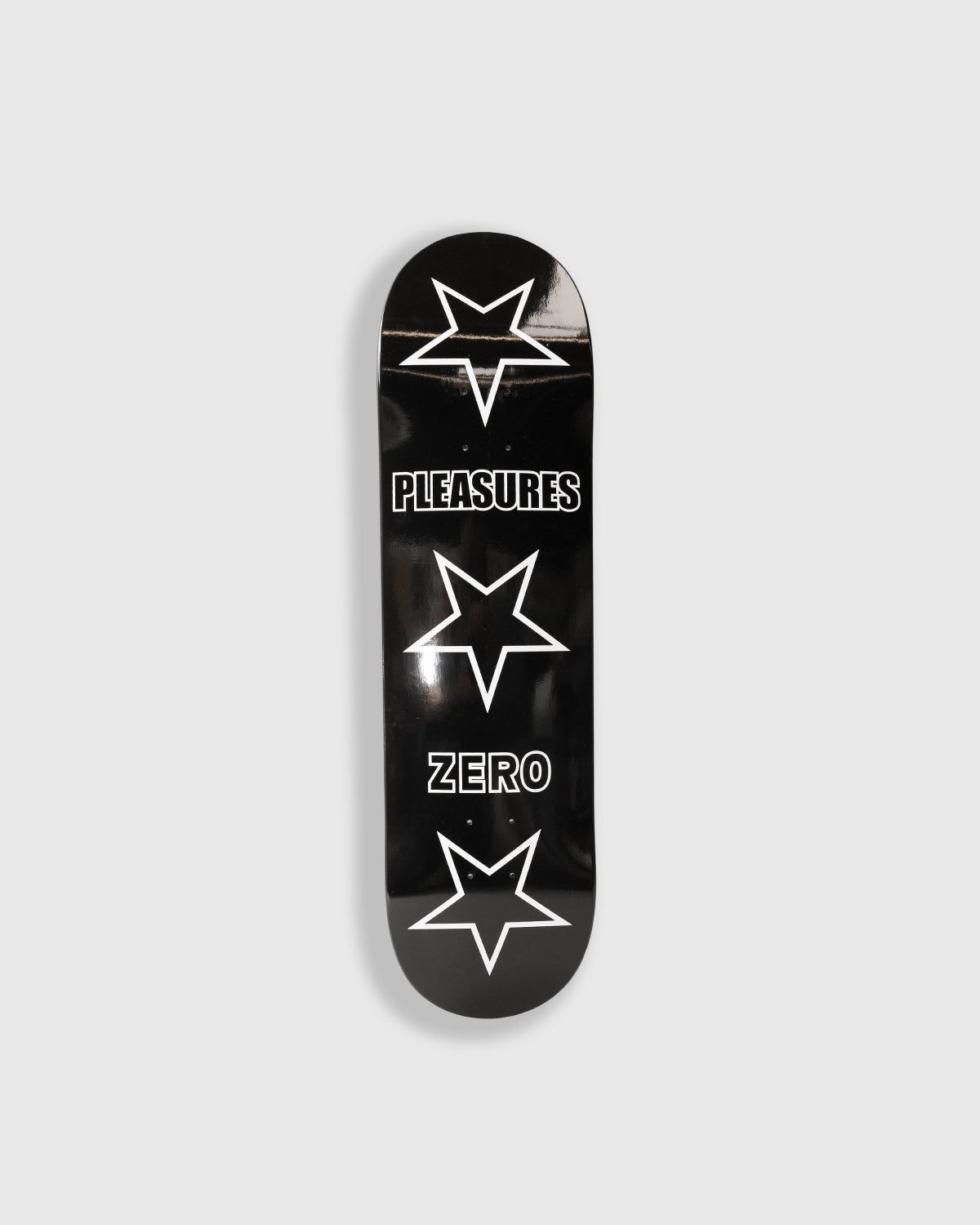 PLEASURES x ZERO STARS SKATE DECK