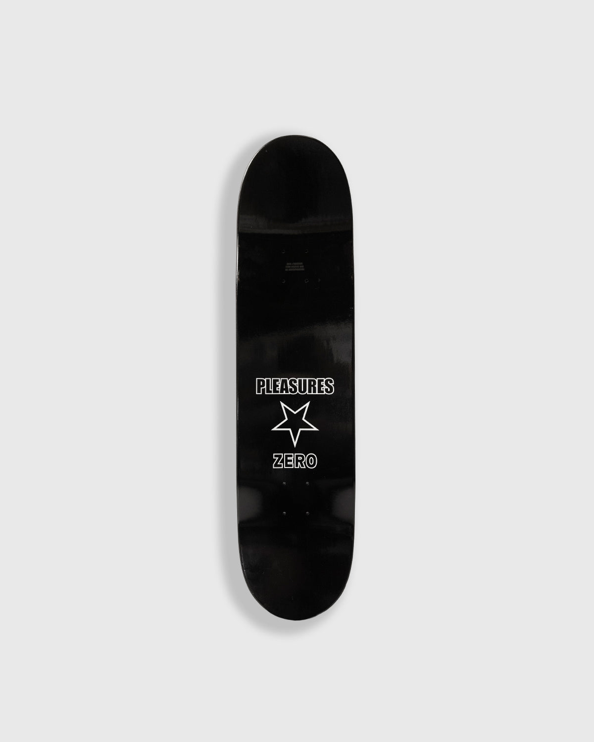 PLEASURES x ZERO STARS SKATE DECK