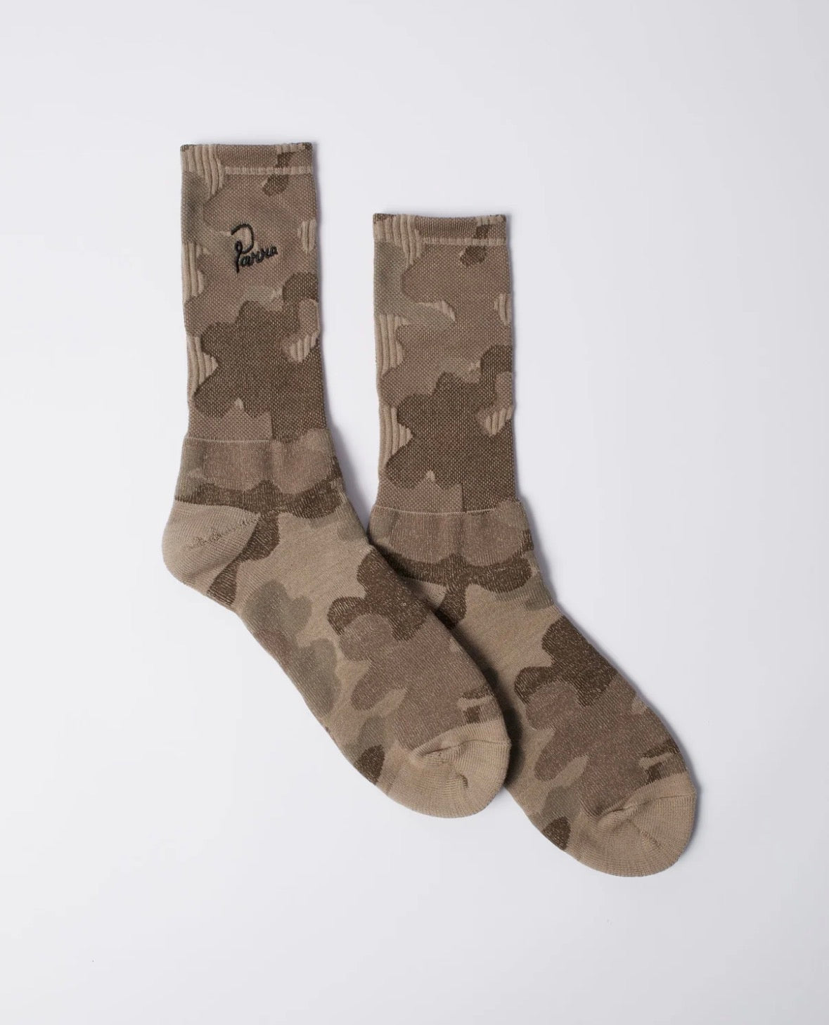 PARRA SIGNATURE CAMO CREW SOCKS  BROWN
