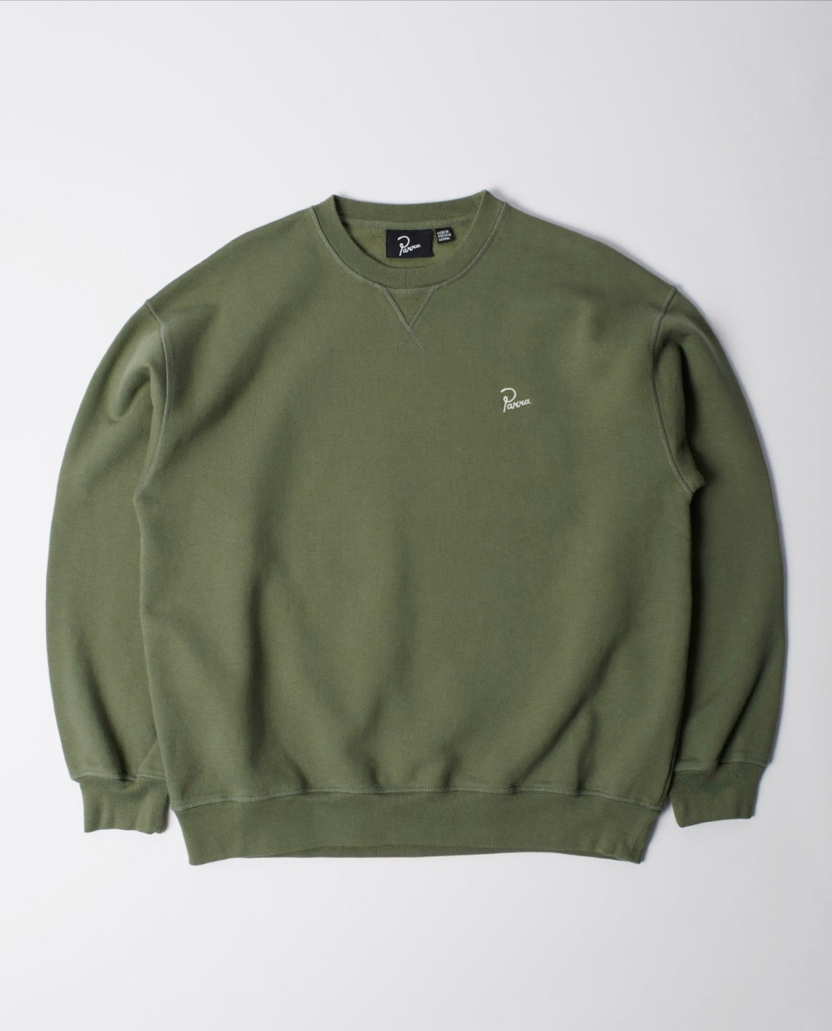 PARRA SIGNATURE CREW NECK SWEATSHIRT GREEN
