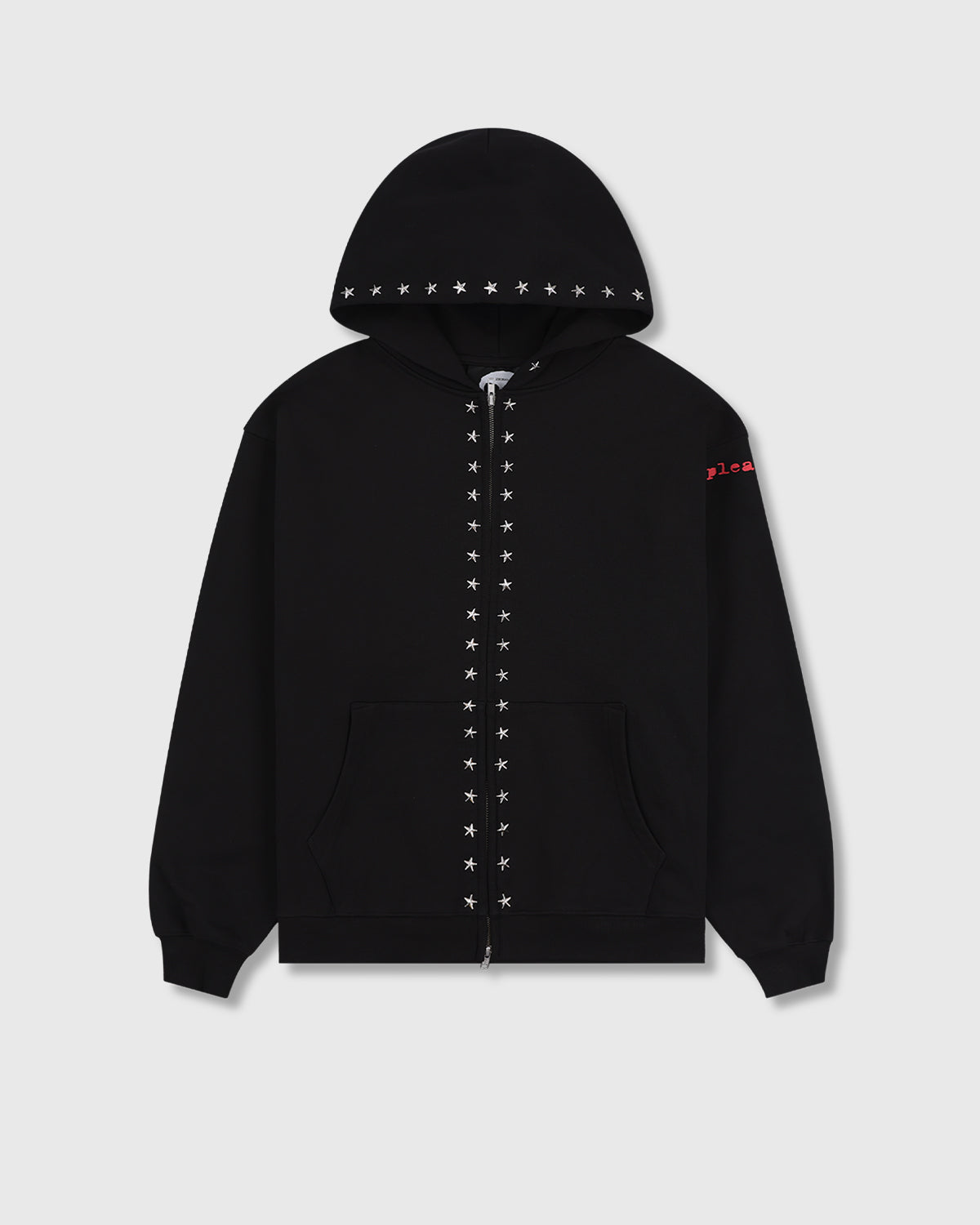 PLEASURES x ZERO STUDDED HOODIE