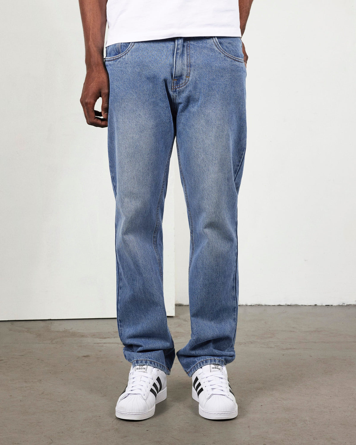 PLEASURES x ZERO ROTTEN JEANS