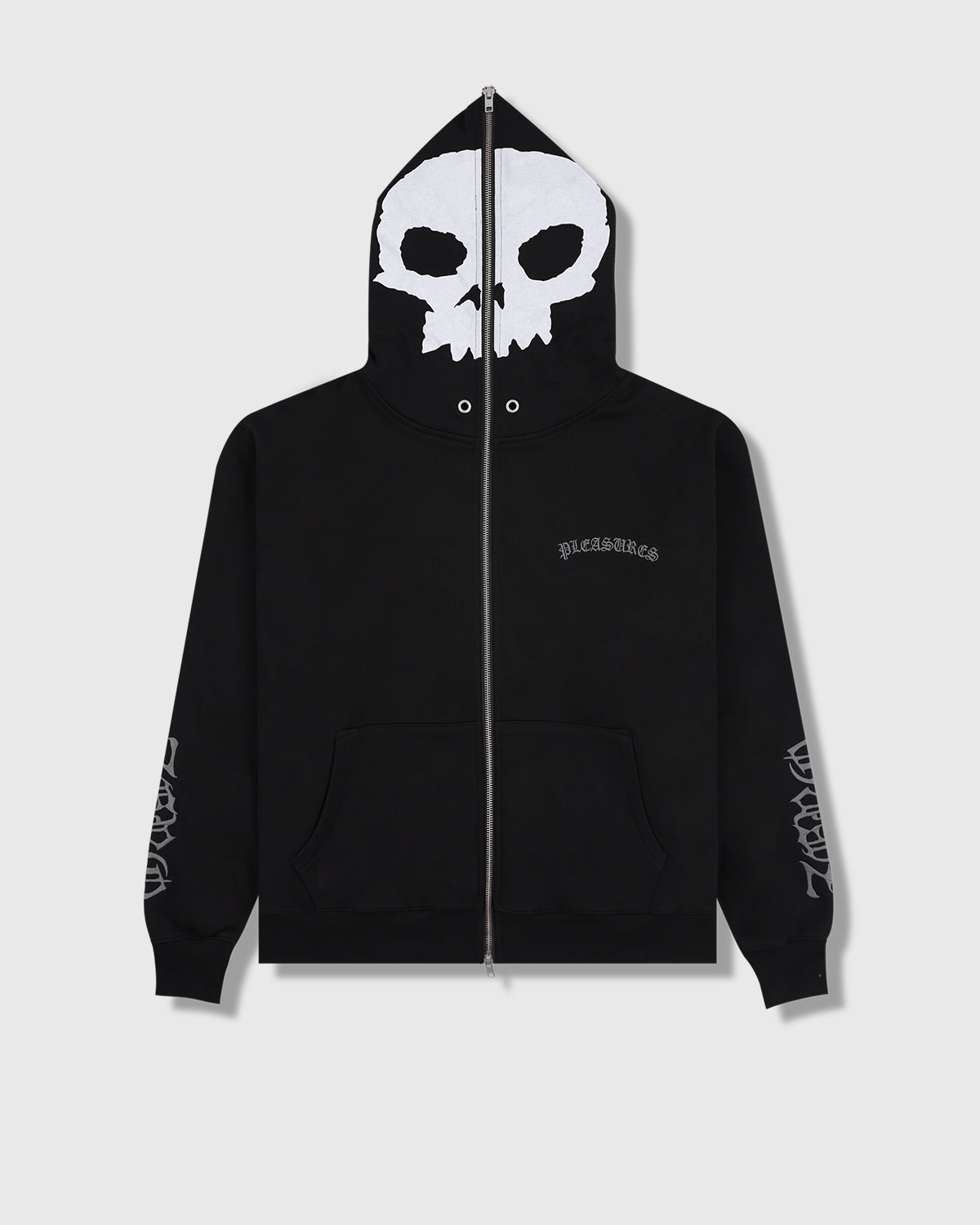 PLEASURES x ZERO BALAKLAVA ZIP HOODIE - LUST PANAMA
