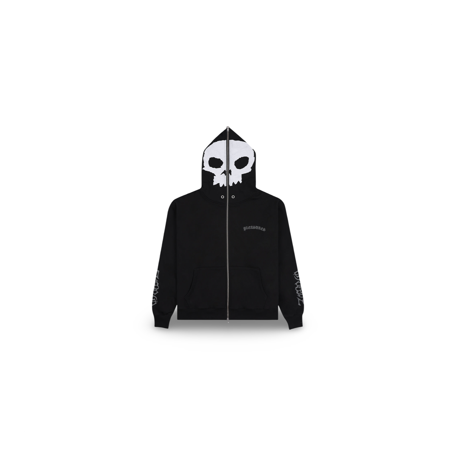 PLEASURES x ZERO BALAKLAVA ZIP HOODIE - LUST PANAMA