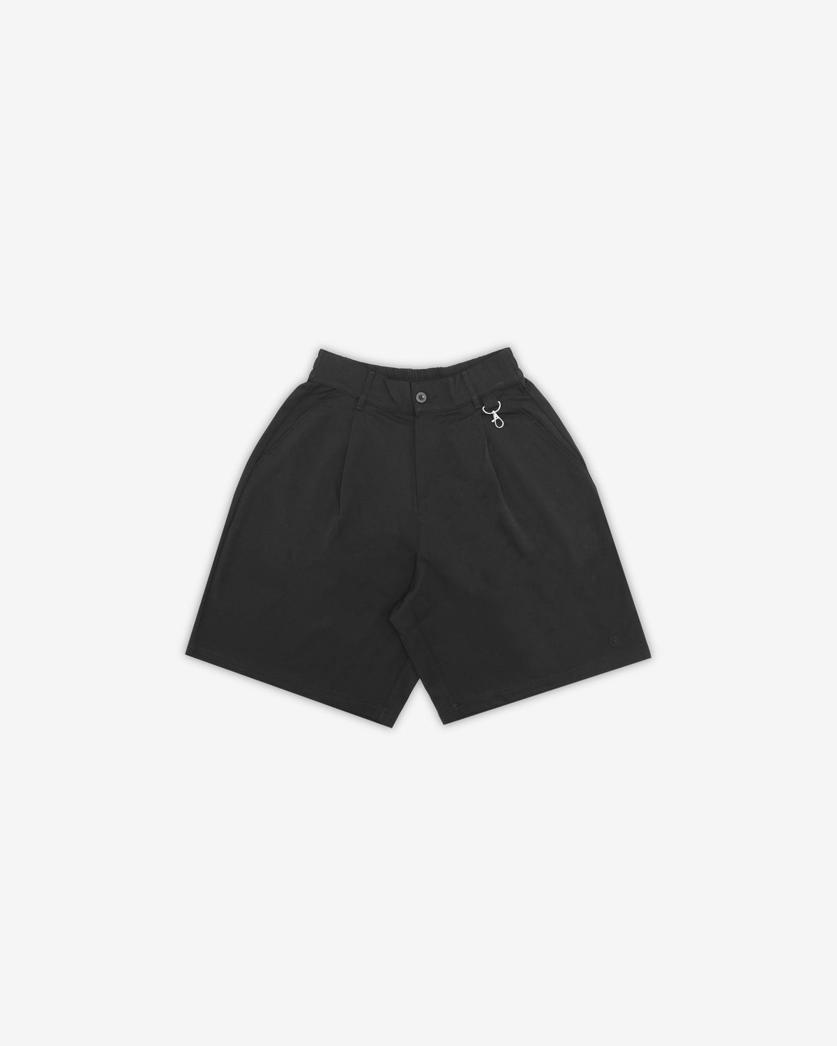 PLEASURES CALCULUS BAGGY PLEATED SHORTS BLACK
