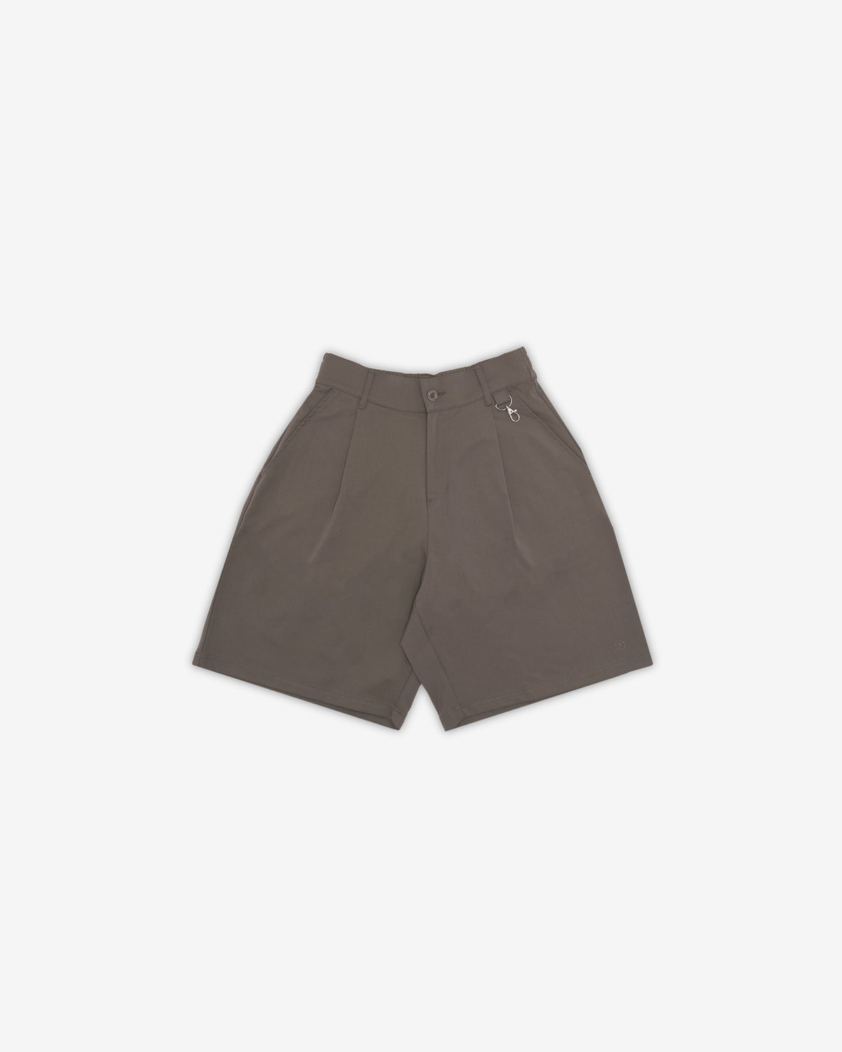 STUDENTS CALCULUS BAGGY PLEATED SHORTS GREY