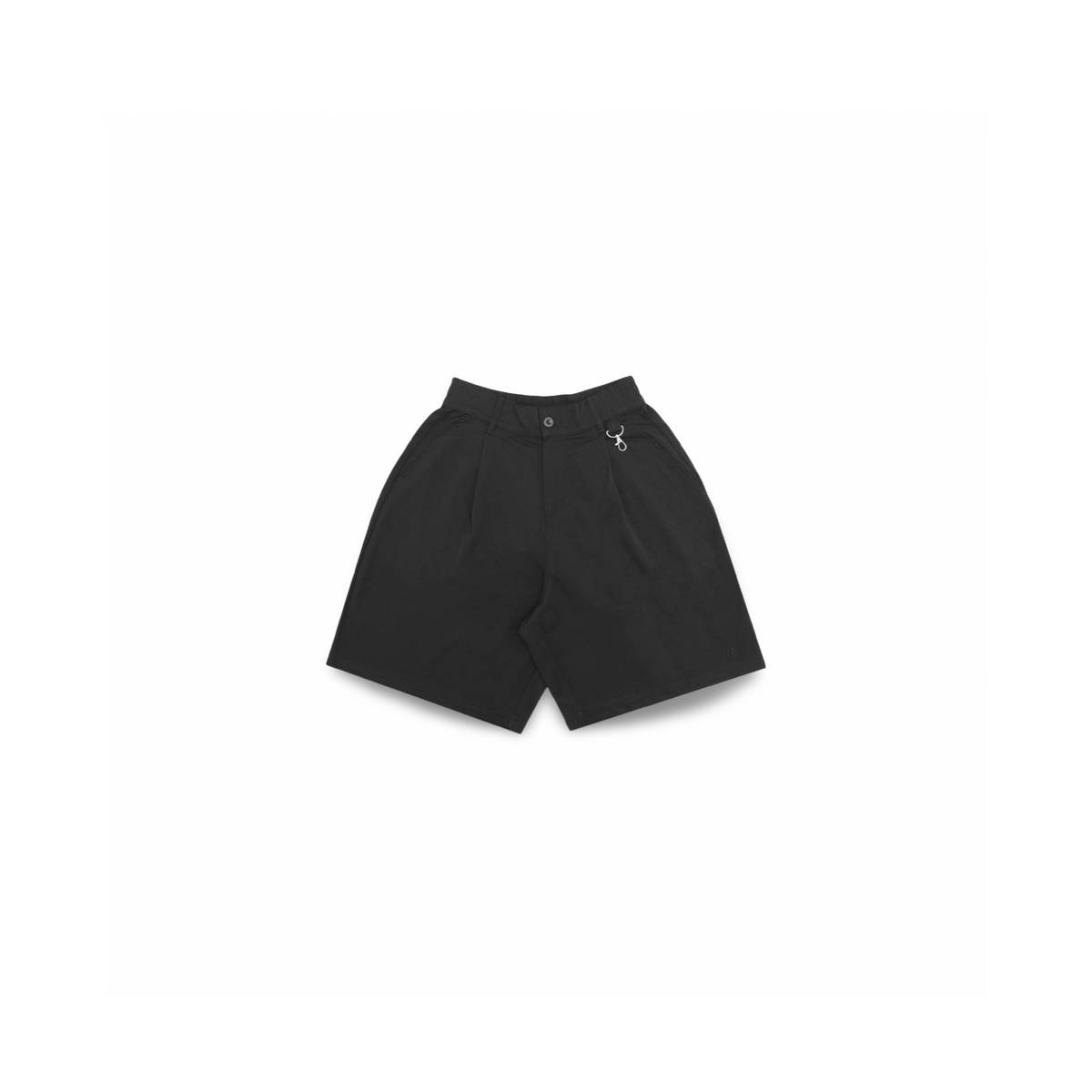 PLEASURES CALCULUS BAGGY PLEATED SHORTS BLACK