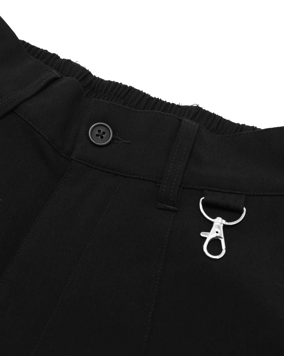 STUDENTS CALCULUS BAGGY PLEATED PANTS BLACK