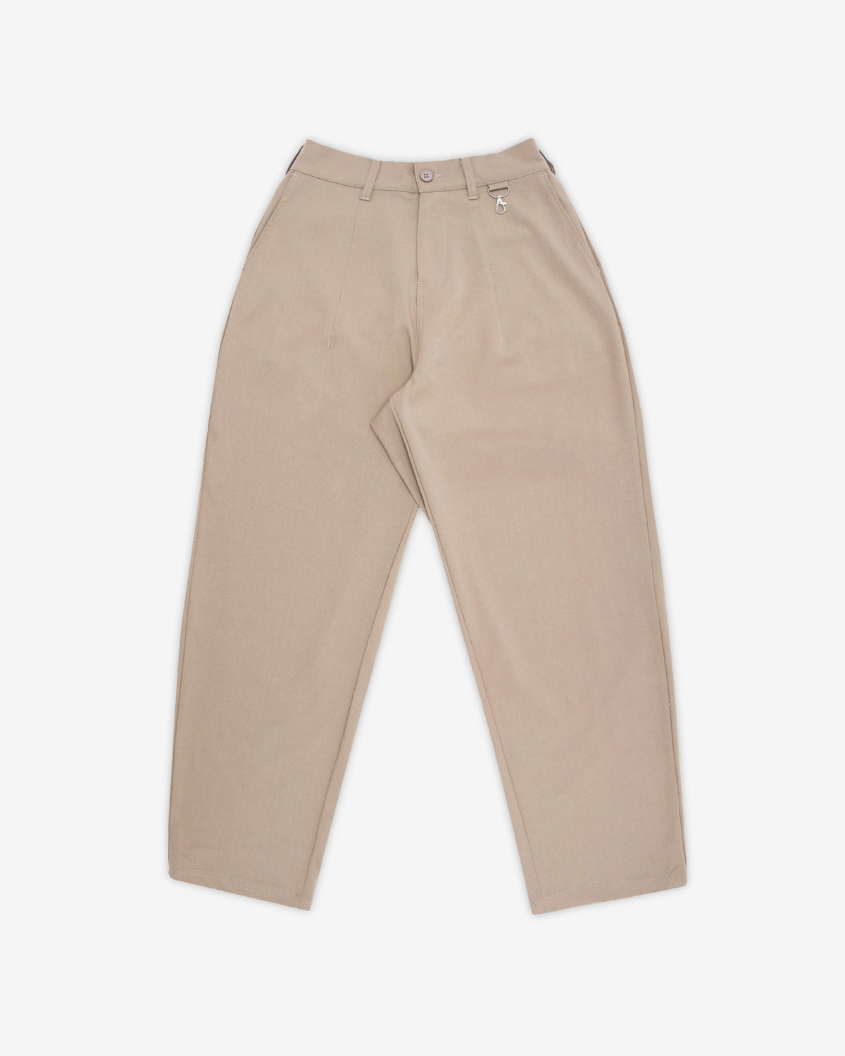 STUDENTS CALCULUS BAGGY PLEATED PANTS CEMENT
