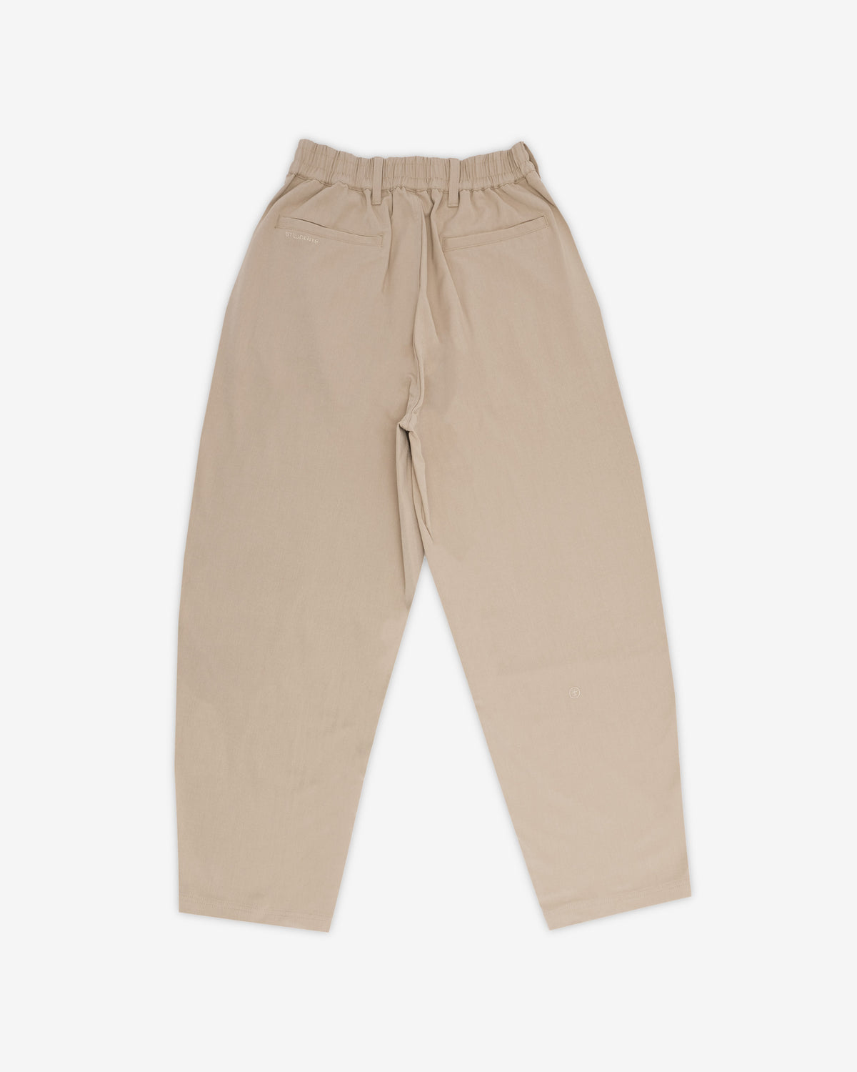 STUDENTS CALCULUS BAGGY PLEATED PANTS CEMENT