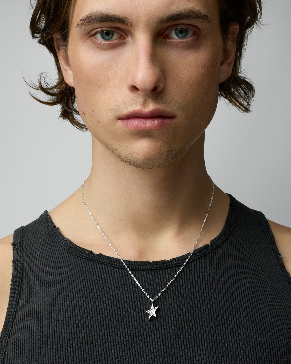 TWOJEYS BLACK ENAMELED ICON NECKLACE