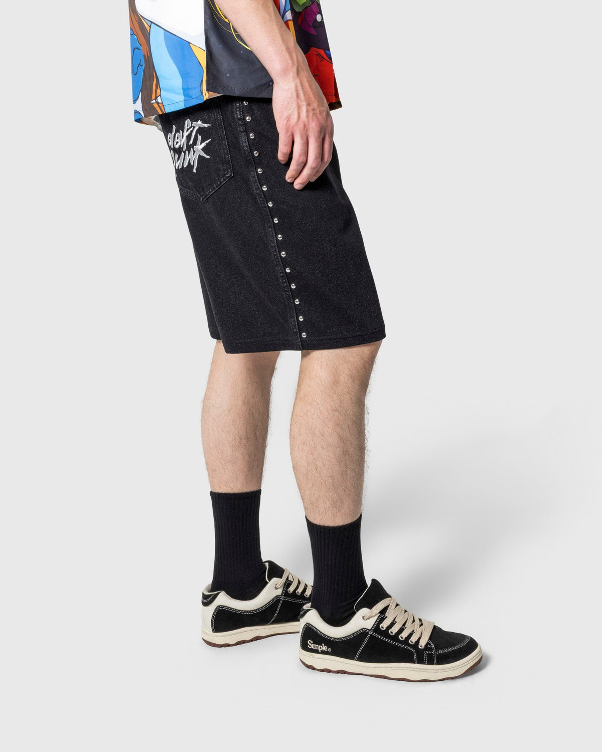 PLEASURES x DAFT PUNK LUCKY STUDDED JORTS