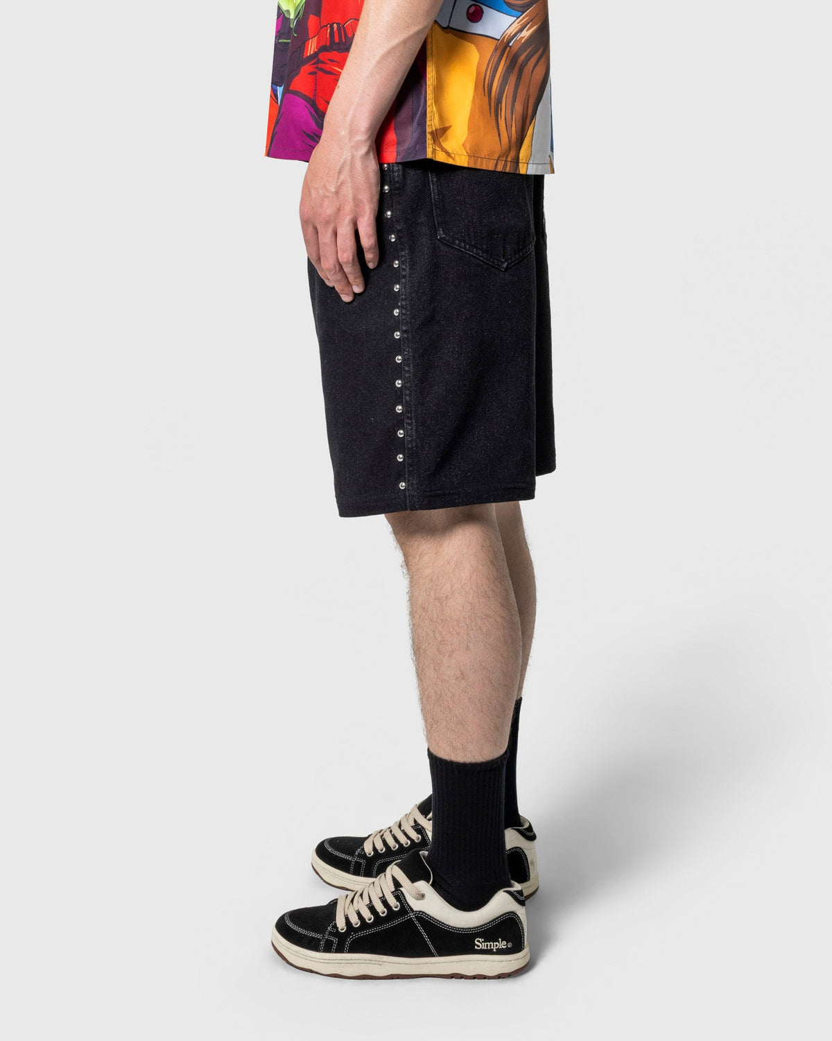 PLEASURES x DAFT PUNK LUCKY STUDDED JORTS