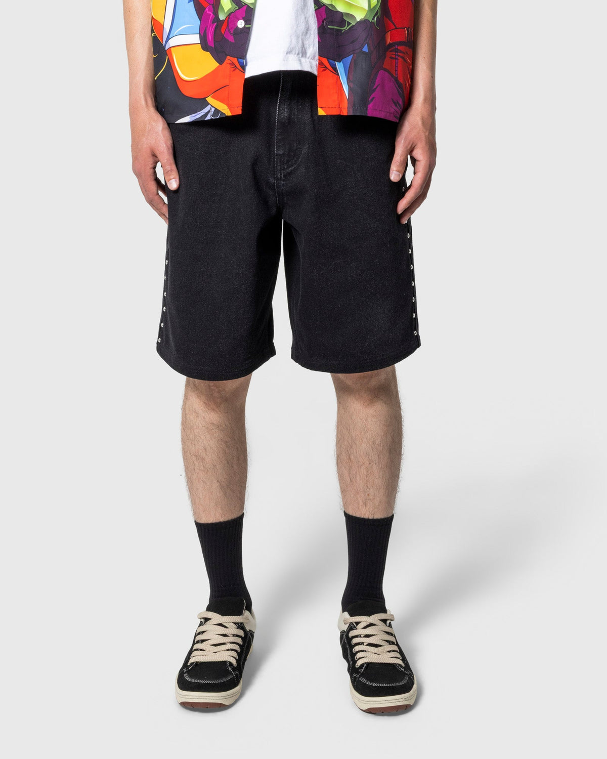 PLEASURES x DAFT PUNK LUCKY STUDDED JORTS