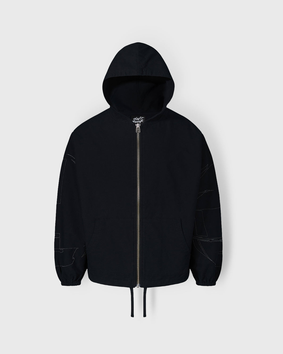 PLEASURES x DAFT PUNK DIGITAL ZIP PONCHO  HOODIE