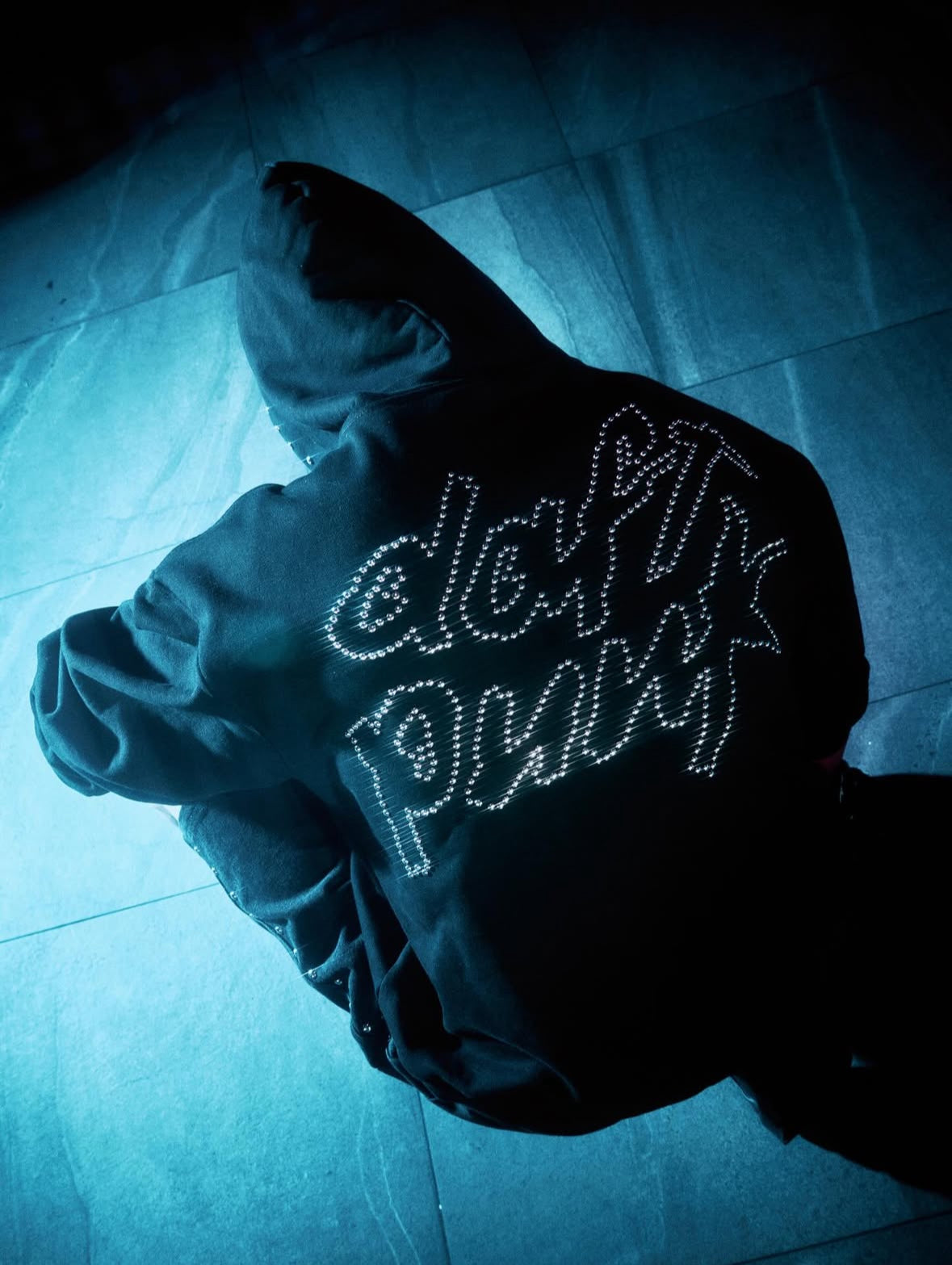 PLEASURES X DAFT PUNK STUDDED  HOODIE