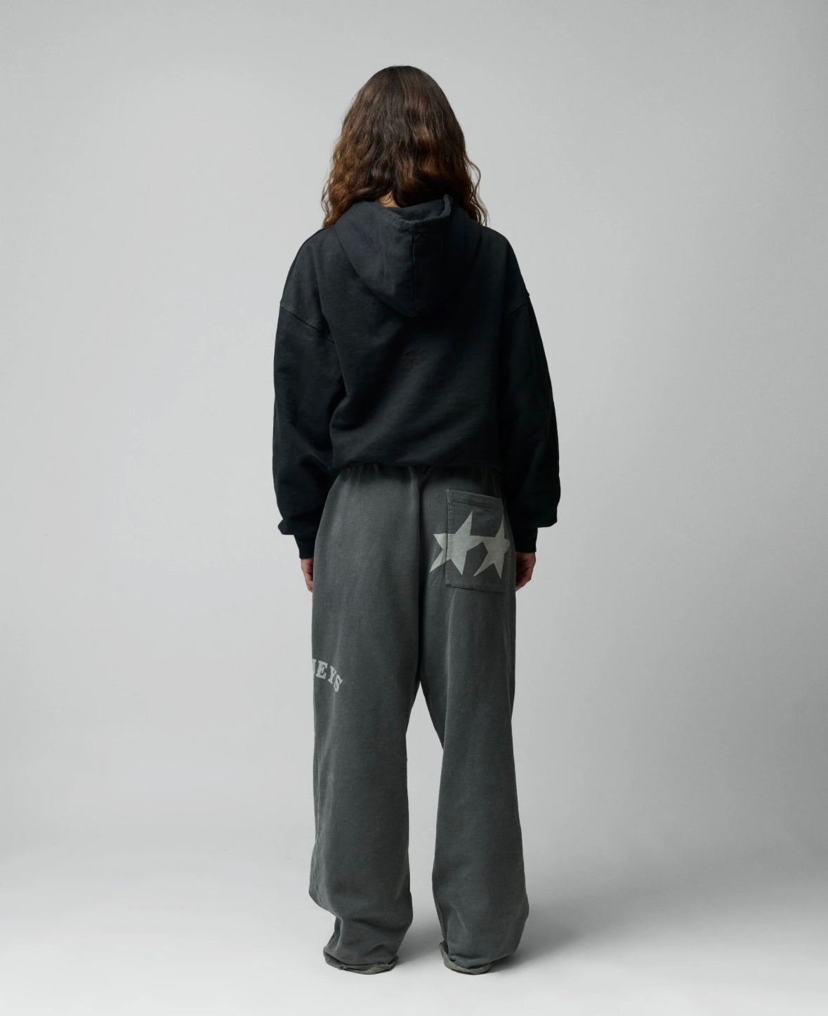 TWOJEYS STONE WASHED BLACK ICON HOODIE