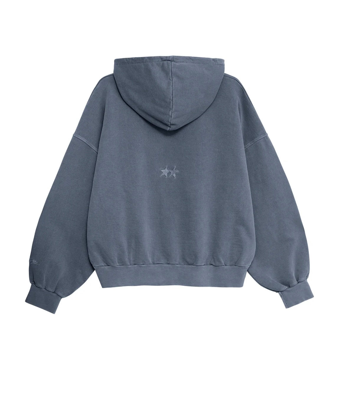 TWOJEYS PIGMENT DYED BLUE ICON HOODIE