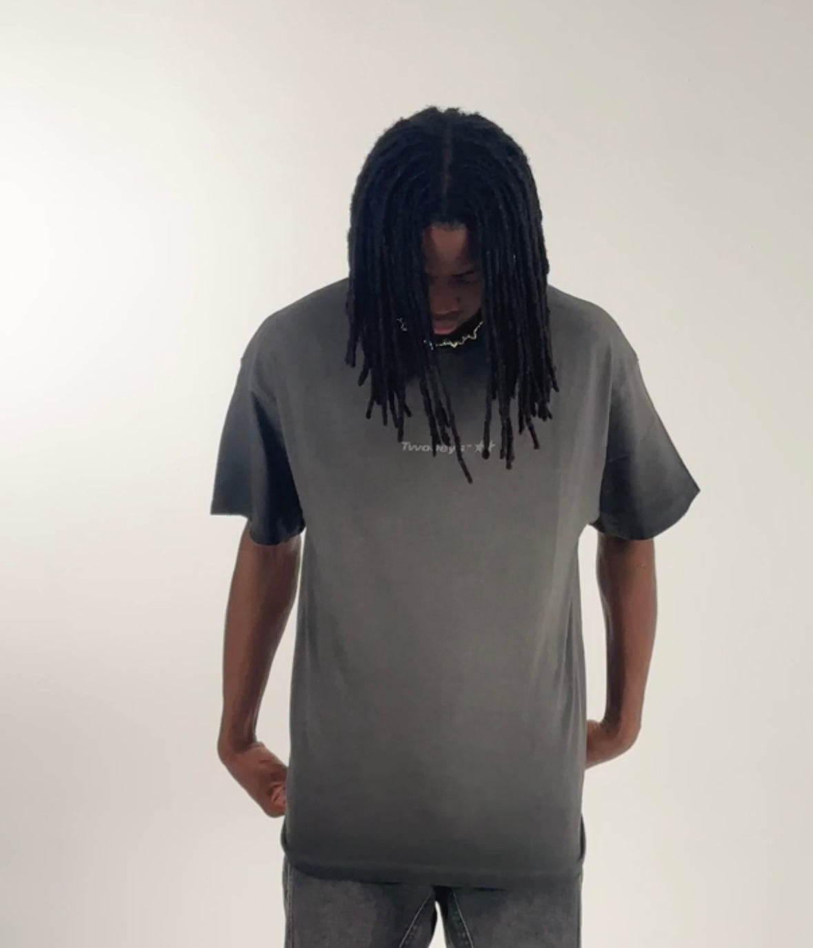 TWOJEYS ICON WASHED T-SHIRT BLACK