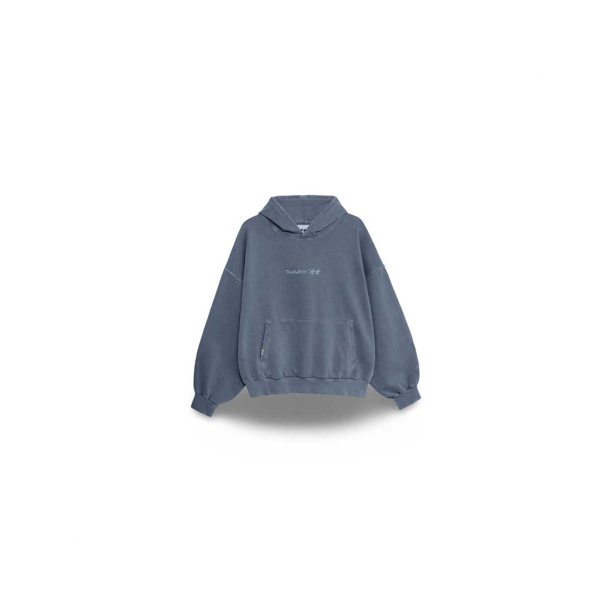 TWOJEYS PIGMENT DYED BLUE ICON HOODIE