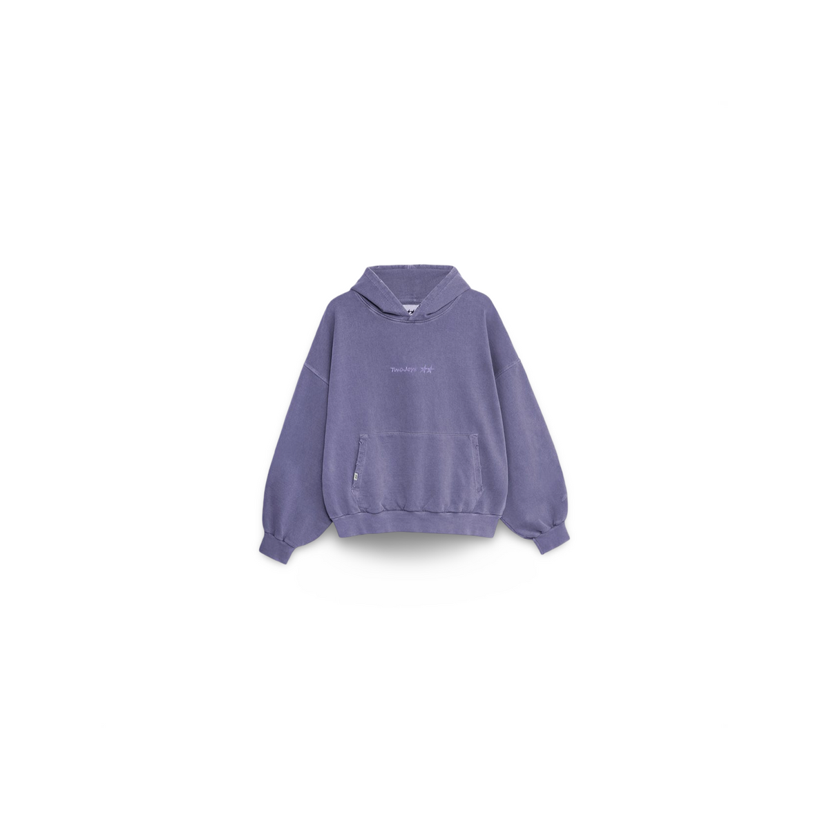 TWOJEYS PIGMENT DYED ICON HOODIE PURPLE