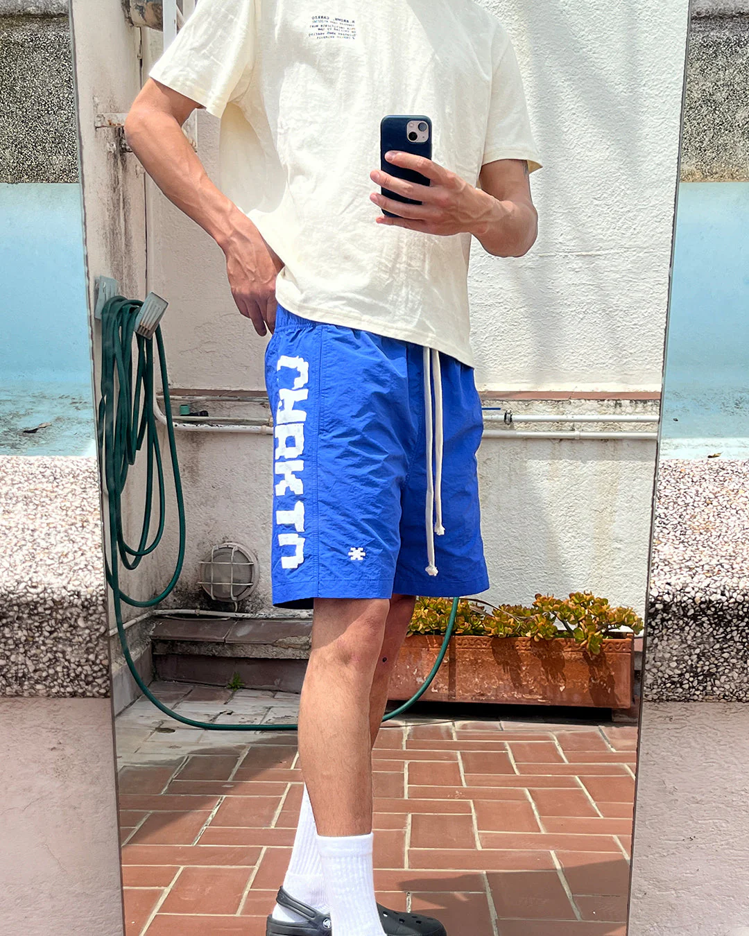 CABRIO SIDE LOGO SHORTS BLUE