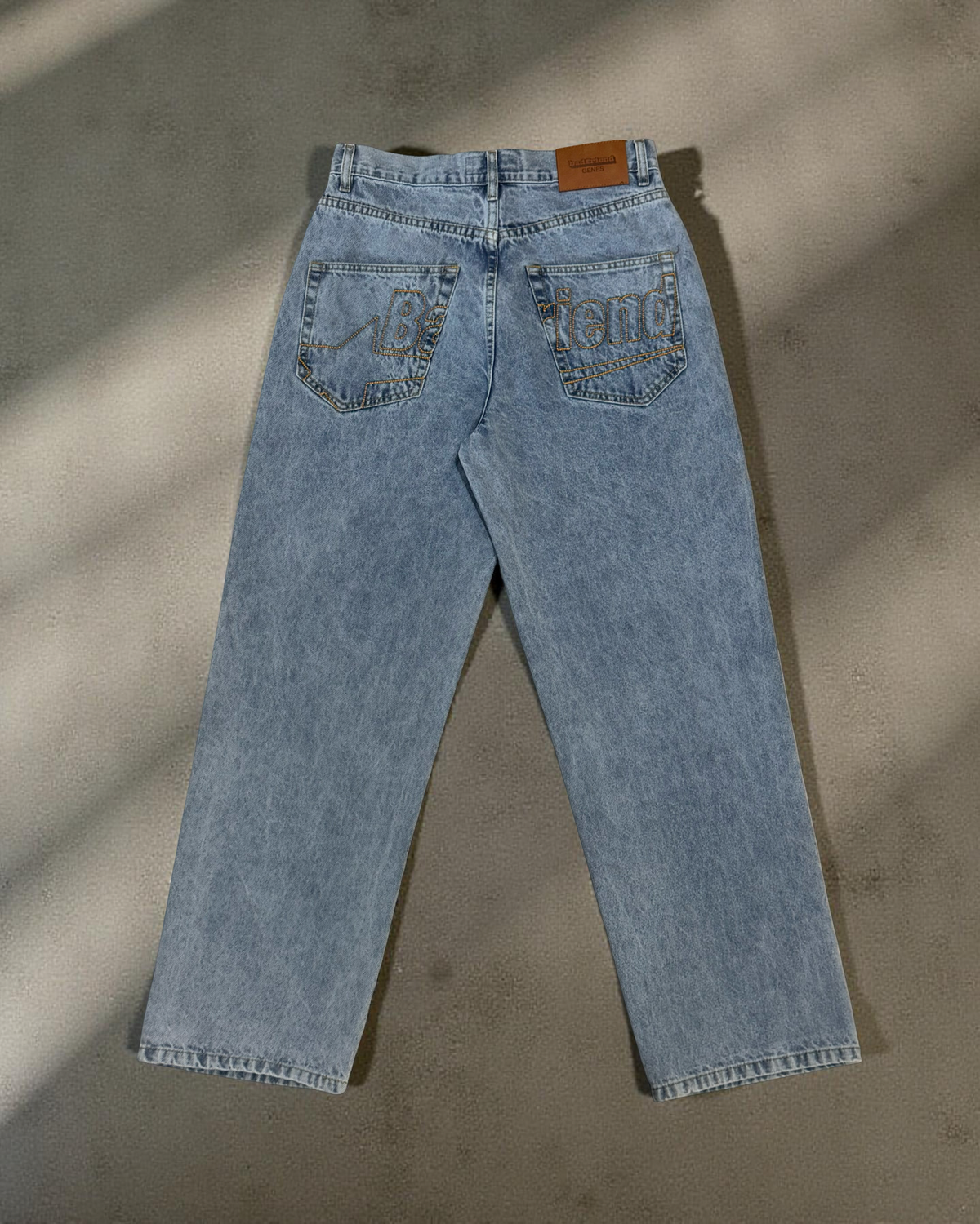 BADFRIEND STAR POCKET DENIM PANT LIGHT WASH