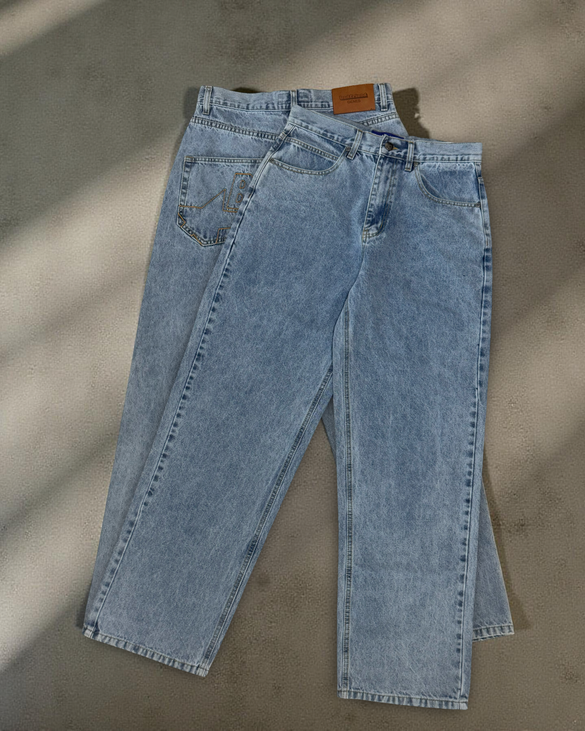 BADFRIEND STAR POCKET DENIM PANT LIGHT WASH